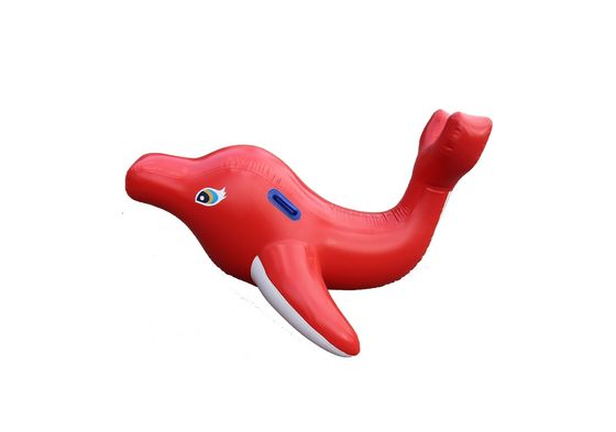 小さな赤イルカ 充気水浮遊物 3*1m パーク用
