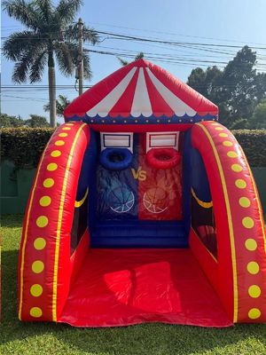 PVCタールイン 充気バスケットボールゲーム 公園のためのカーニバル活動