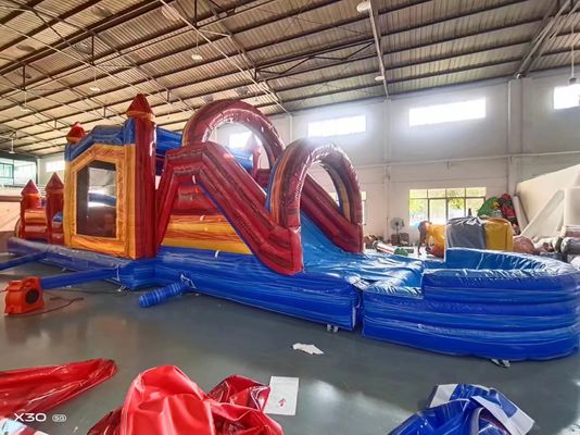 プールストッパーとカスタマイズされた子供のための充電式跳び屋とスライド
