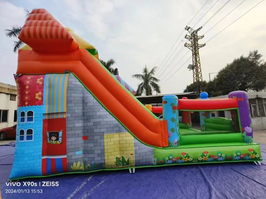 キャンディショップのテーマで フンパーク乾燥式充気式跳ね回りスライド