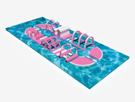 ピンク 膨らませられる水道 野外公園 夏のため