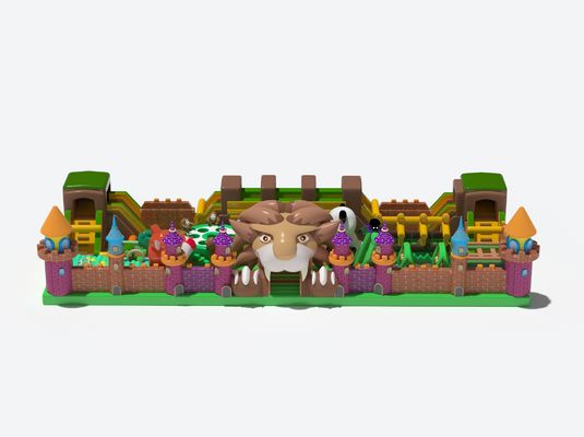 ライオン テーマ 公園 スライド 充気式 ジャンプ 城 子供 向け