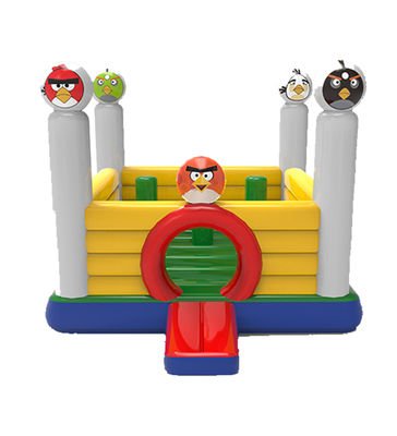 Angry Birds 膨らませられるバウンサー 柱付きジャンプ城