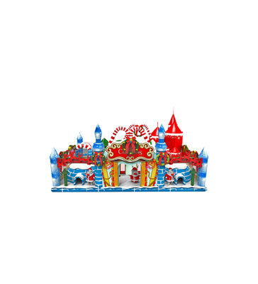 クリスマス テーマ 色彩豊かな 子供 公園 充気 スライド ボンチ