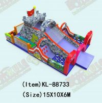 楽しい - 恐竜モチーフの空気で膨らむ城 ロック - パターン