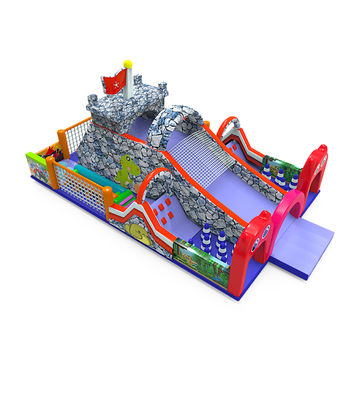 楽しい - 恐竜モチーフの空気で膨らむ城 ロック - パターン