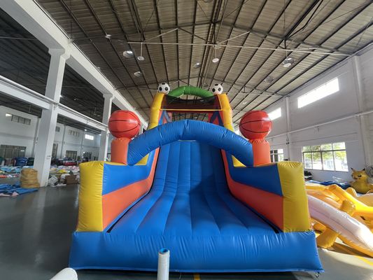 Multi - colored Inflatable Obstacle with Sport Icons with Bright Hues