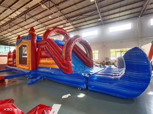 プールストッパーとカスタマイズされた子供のための充電式跳び屋とスライド